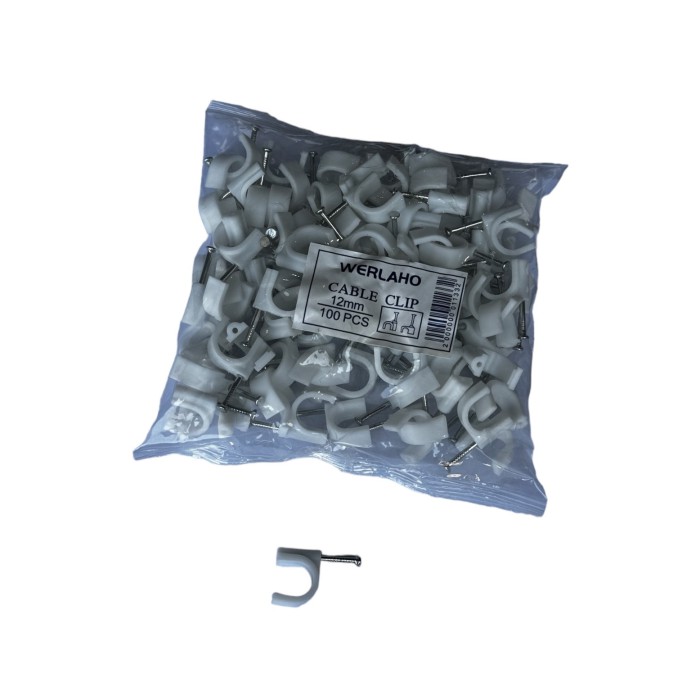 Cable Clip   10-mm,  100 PCS